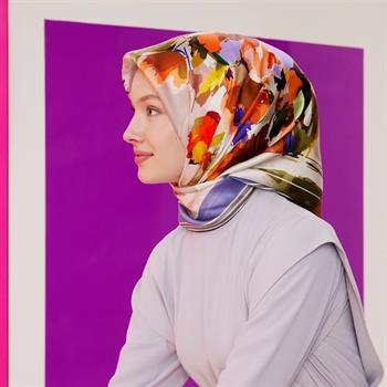 Armine İpek Eşarp Nostalji - 8713-32 Lila Sura