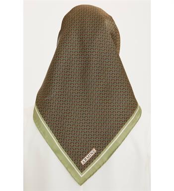Armine İpek Eşarp Nostalji - 8733-10 Yağ Yeşili Twill