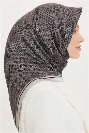 Armine İpek Eşarp Nostalji - 8733-12 Gri Twill