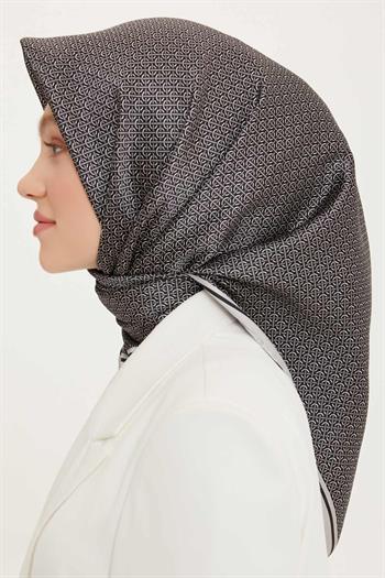 Armine İpek Eşarp Nostalji - 8733-12 Gri Twill