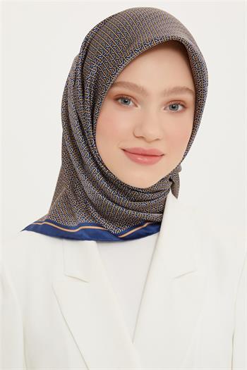Armine İpek Eşarp Nostalji - 8733-34 Lacivert Twill