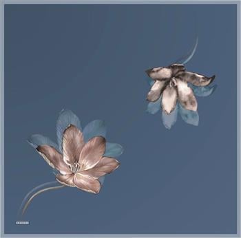 Armine İpek Eşarp Nostalji - 8737-33 İndigo Twill