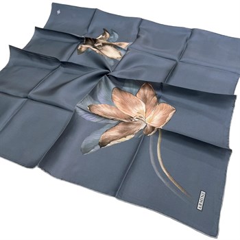 Armine İpek Eşarp Nostalji - 8737-33 İndigo Twill