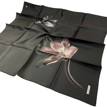 Armine İpek Eşarp Nostalji - 8737-54 Siyah Twill