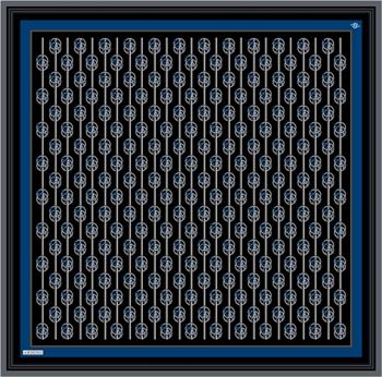 Armine İpek Eşarp Nostalji - 8822-51 Siyah Saks Twill