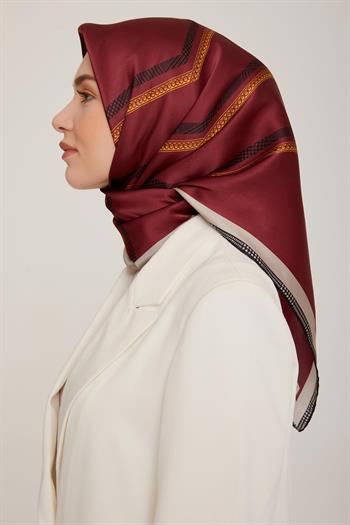 Armine İpek Eşarp Nostalji - 8833-59 Kırmızı Sura