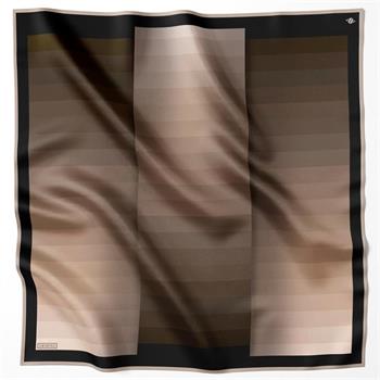 Armine İpek Eşarp Nostalji - 8904-08 Siyah Camel Sura