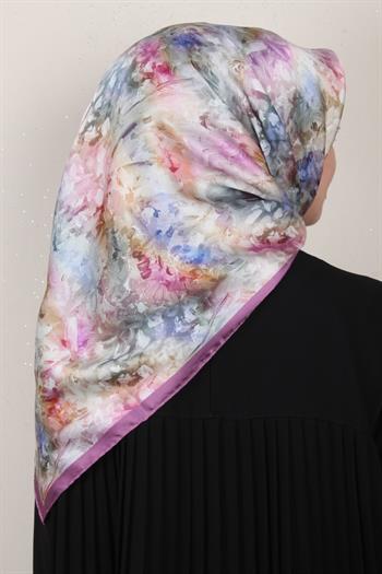 Armine İpek Eşarp Nostalji - 8922-08 Mor Twill