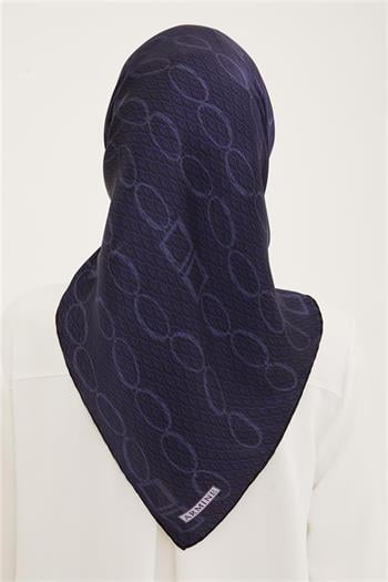 Armine İpek Eşarp Nostalji - 8925-34 Lacivert Twill