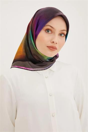 Armine İpek Eşarp Nostalji - 8927-04 Siyah Sura
