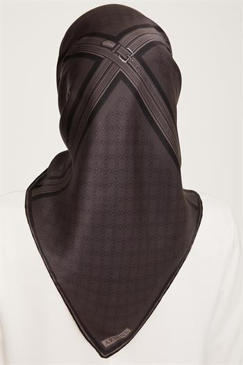 Armine İpek Eşarp Nostalji - 9054-57 Antrasit Sura