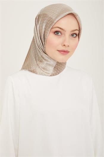 Armine İpek Eşarp Nostalji - 9104-33 Füme Twill
