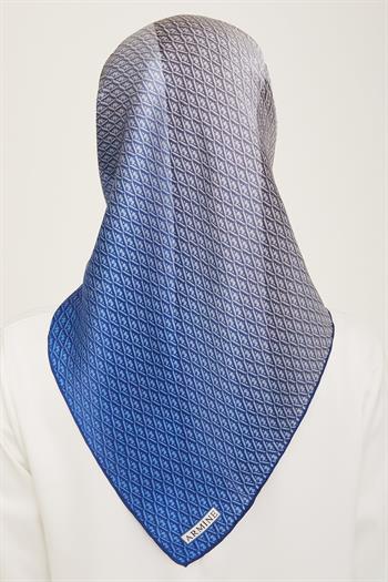 Armine İpek Eşarp Nostalji - 9104-80 Mavi Twill