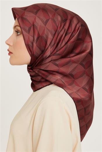 Armine İpek Eşarp Nostalji - 9204-56  Kırmızı Twill
