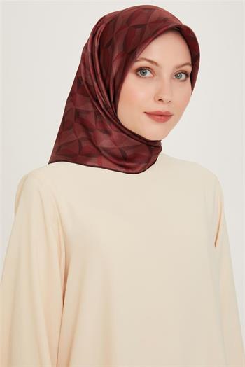 Armine İpek Eşarp Nostalji - 9204-56  Kırmızı Twill