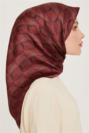 Armine İpek Eşarp Nostalji - 9204-56  Kırmızı Twill