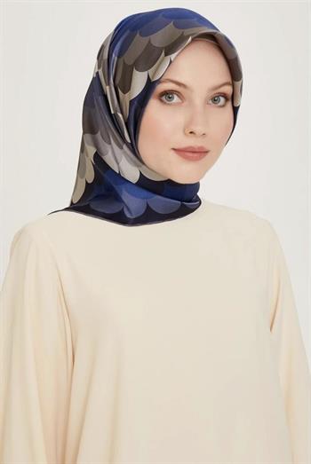 Armine İpek Eşarp Nostalji - 9212-82 Kot Mavi Twill