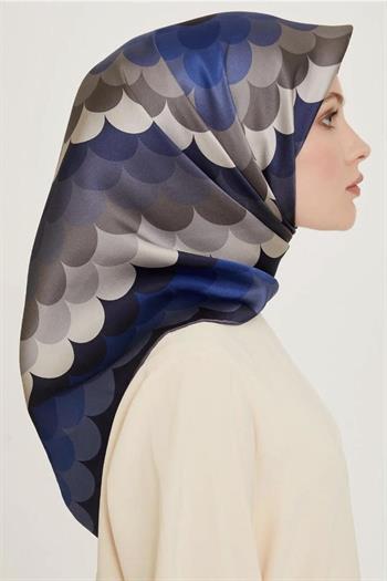Armine İpek Eşarp Nostalji - 9212-82 Kot Mavi Twill
