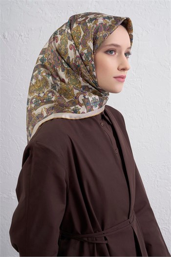 Armine İpek Eşarp Nostalji - 9416-05 Krem Twill
