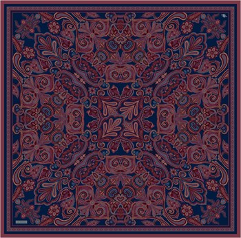 Armine İpek Eşarp Nostalji - 9421-88 Lacivert Twill