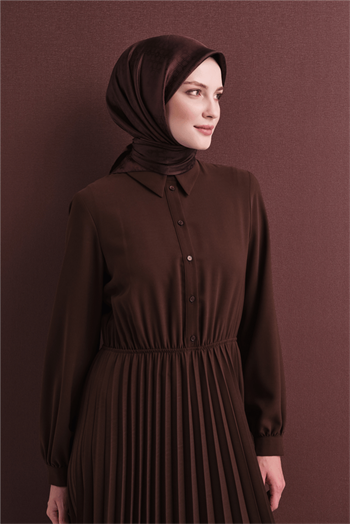Armine Jakarlı İpek Eşarp 2027 Kış - 9647-87 Bordo