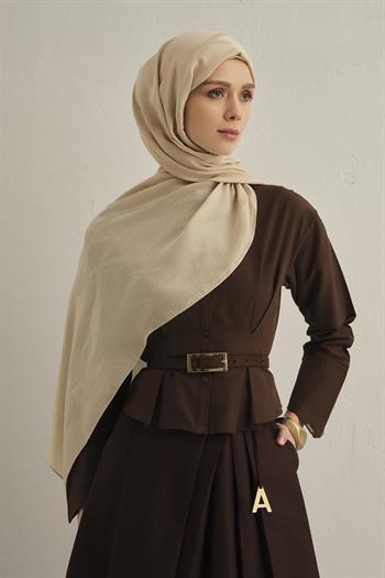 Armine Lyocell Şal - 1 - Bej 64