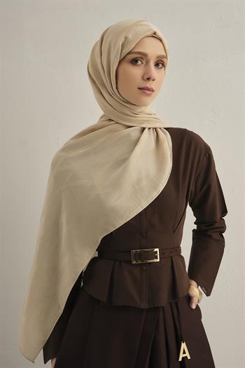 Armine Lyocell Şal - 1 - Bej 64