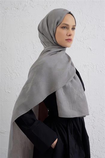 Armine Lyocell Şal - 1 - Gri 20