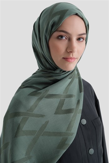 Armine Lyocell Şal - 1 - Yeşil 54