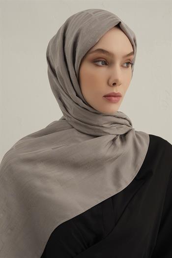Armine Lyocell Şal - 3 - Gri 20
