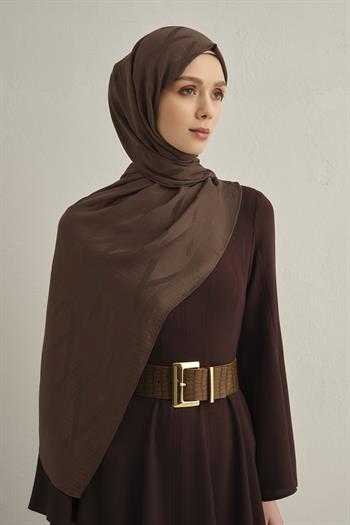 Armine Lyocell Şal - 1 - Kahve 11