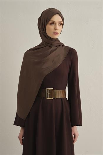 Armine Lyocell Şal - 1 - Kahve 11