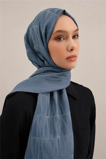 Armine Lyocell Şal - 3 - Kot Mavi 26