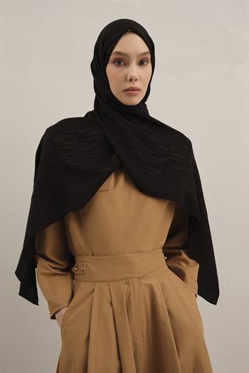 Armine Lyocell Şal - 3 - Siyah 01