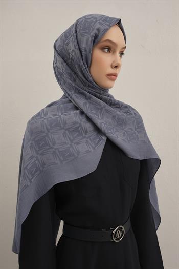 Armine Lyocell Şal - 6 - Kot Mavi 26