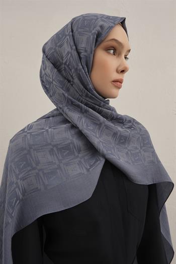 Armine Lyocell Şal - 6 - Kot Mavi 26