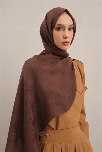 Armine Lyocell Şal - 6 - Koyu Tuğla 16