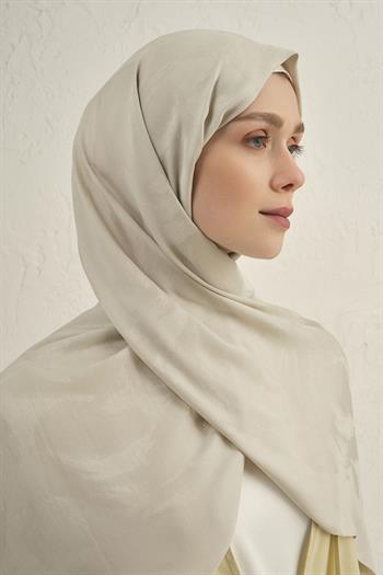 Armine Lyocell Viscon Şal - Dalga Desenli 1 - Açık Taş 14