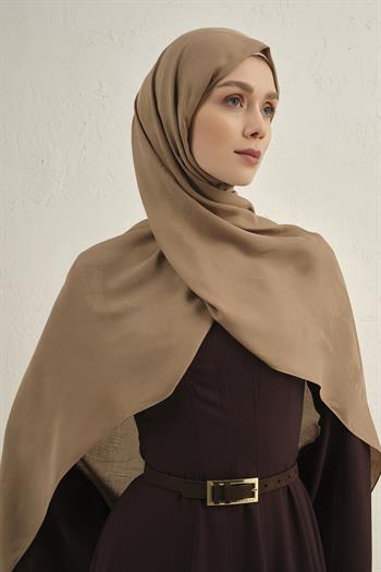 Armine Lyocell Viscon Şal - Dalga Desenli 1 - Kahve 11