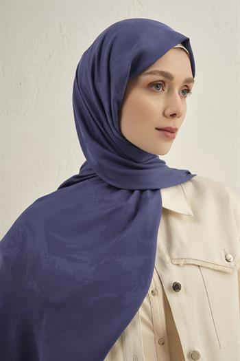 Armine Lyocell Viscon Şal - Dalga Desenli 1 - Açık Saks 68