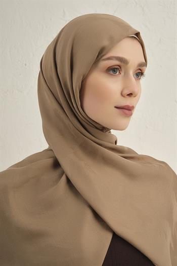 Armine Lyocell Viscon Şal - Dalga Desenli 1 - Kahve 11