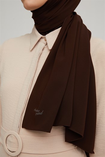 Armine Medine İpeği Şal - Acı Kahve 1033