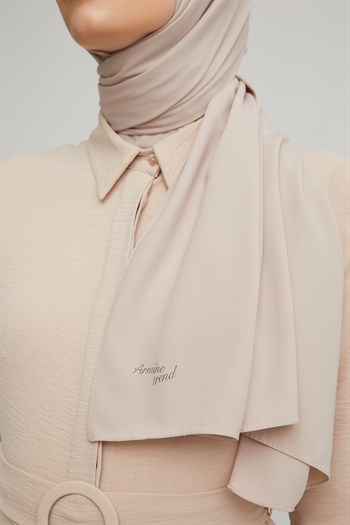 Armine Medine İpeği Şal - Bej 1038