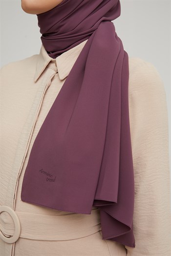 Armine Medine İpeği Şal - Erguvan 1025