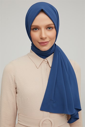 Armine Medine İpeği Şal - İndigo 1003