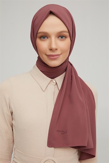 Armine Medine İpeği Şal - Koyu Rose 1024