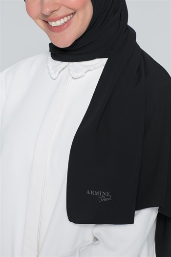 Armine Medine İpeği Şal - Siyah 1001