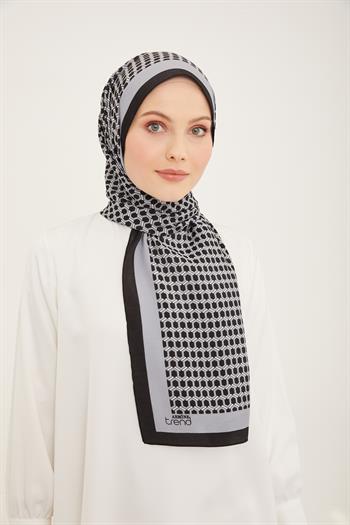 Armine Modal Şal - 4714-01 Siyah Gri