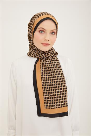 Armine Modal Şal - 4714-15 Siyah Camel