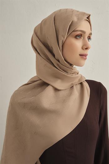 Armine Pamora Şal - Monogram Desenli 3 - Bej 05